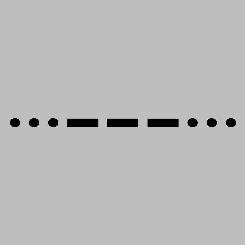 Morse code SOS