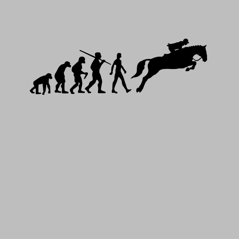 Reiterin Evolution Pferde