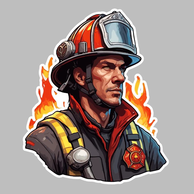 Firefighter / Fire / Fire / Extinguish / Hero