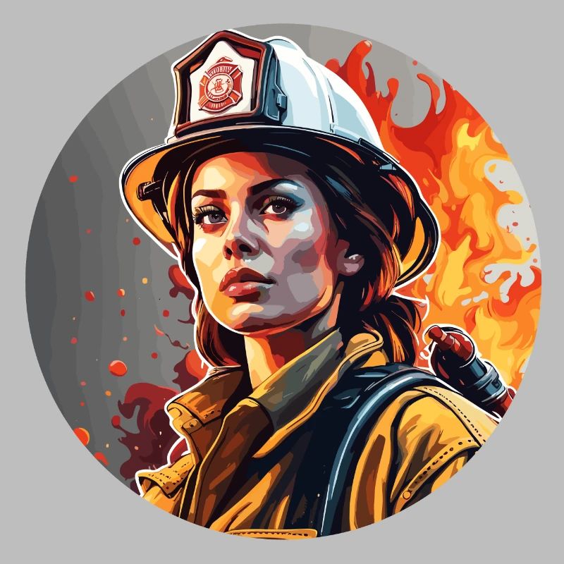 Firefighter / Fire / Fire / Extinguish / Heroine