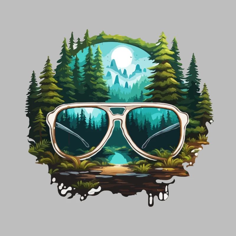 Lunettes de soleil / Reflection / Forest / Reflection