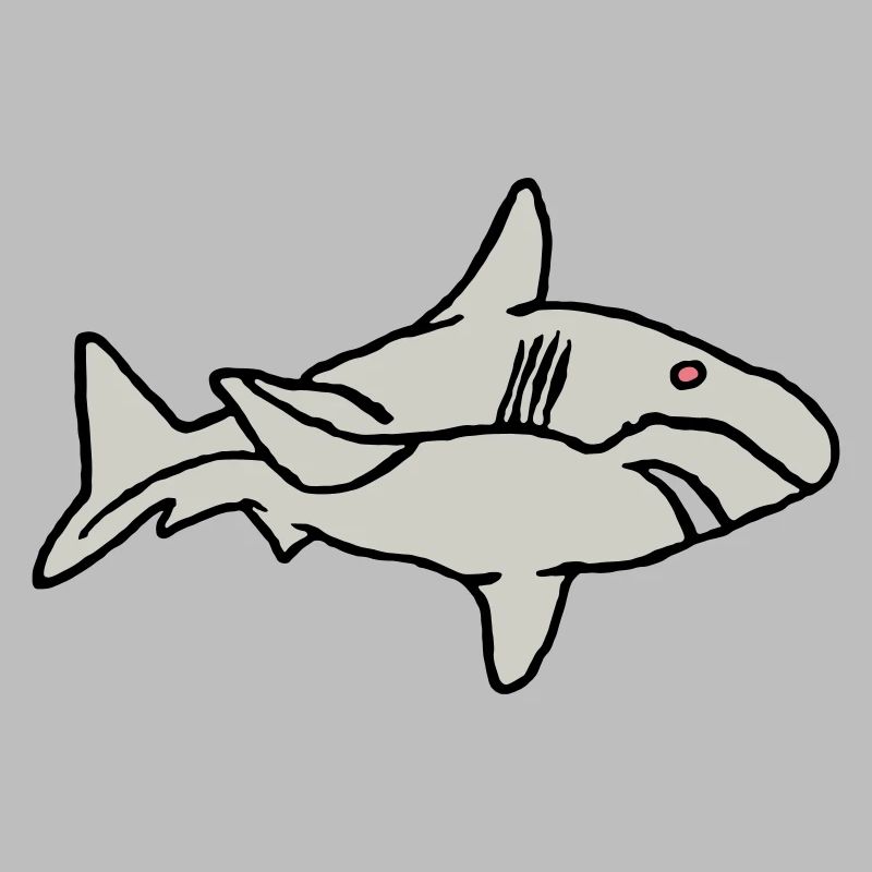 Fish Shark Predator Predator Water Graffiti Ocean