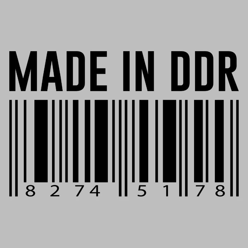 DDR Ossi Ostberlin Geschenk Strichcode