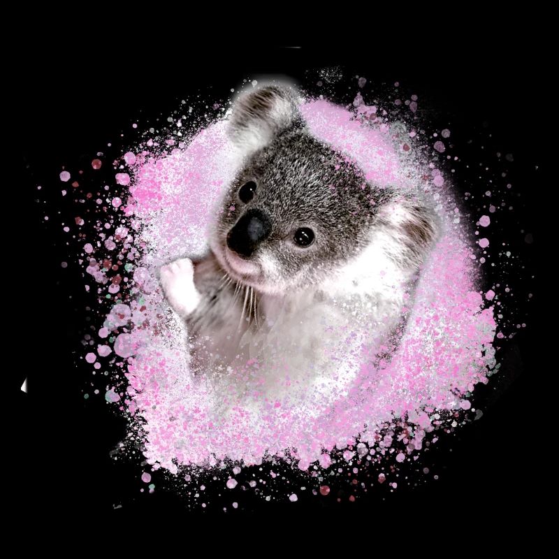koala ,pink,graffiti,malerei,koala bär,rosa