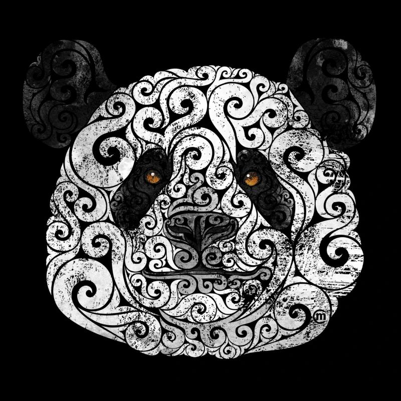 Swirly Panda