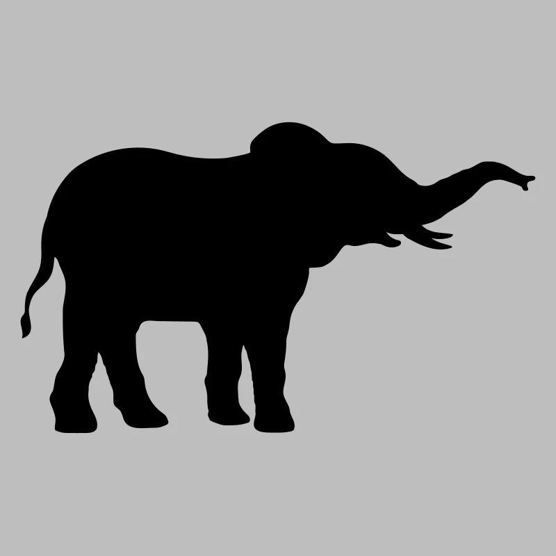 Conception de silhouette cool d’éléphant