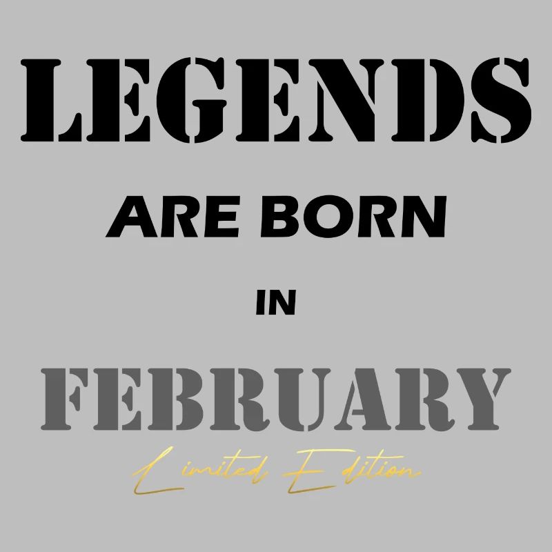 Februar Legends Geschenk black
