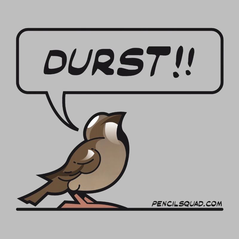 Durstiger Spatz
