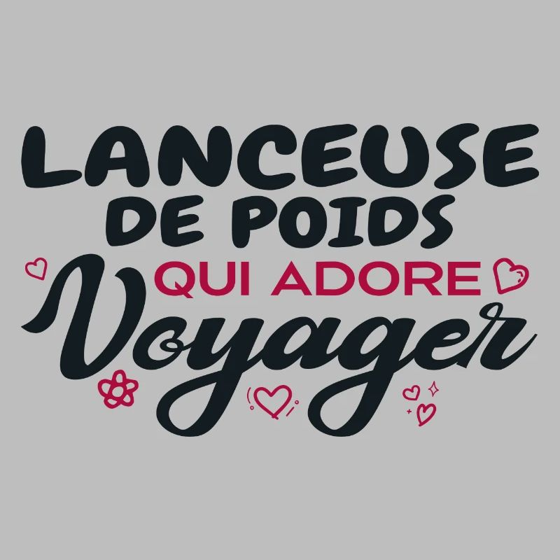 Lanceuse de poids globe-trotteuse passionnée de vo