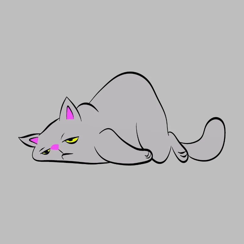 Tired cat