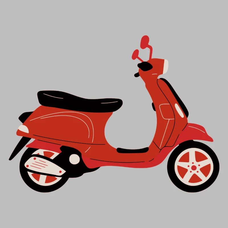 Rotes Motorrad