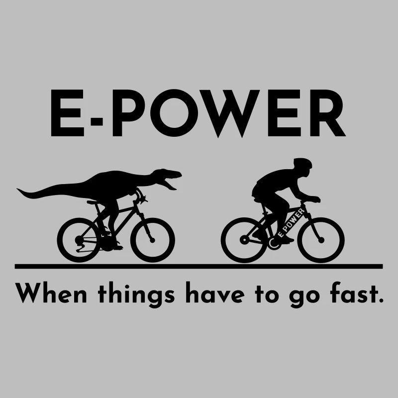 Velociraptor chasing e-biker