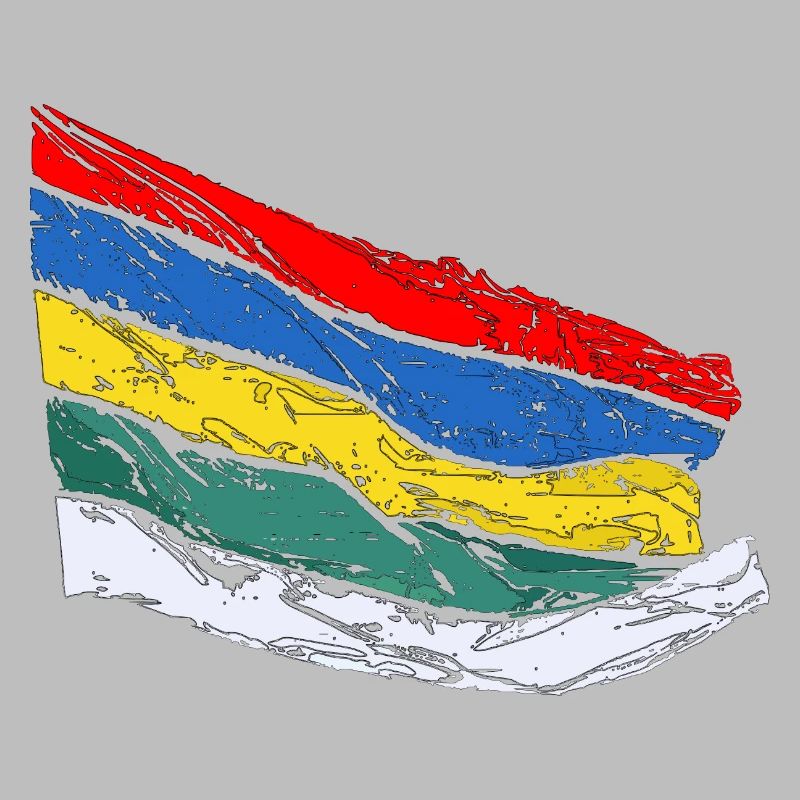 Drapeau Terschellinger - Drapeau de Terschelling