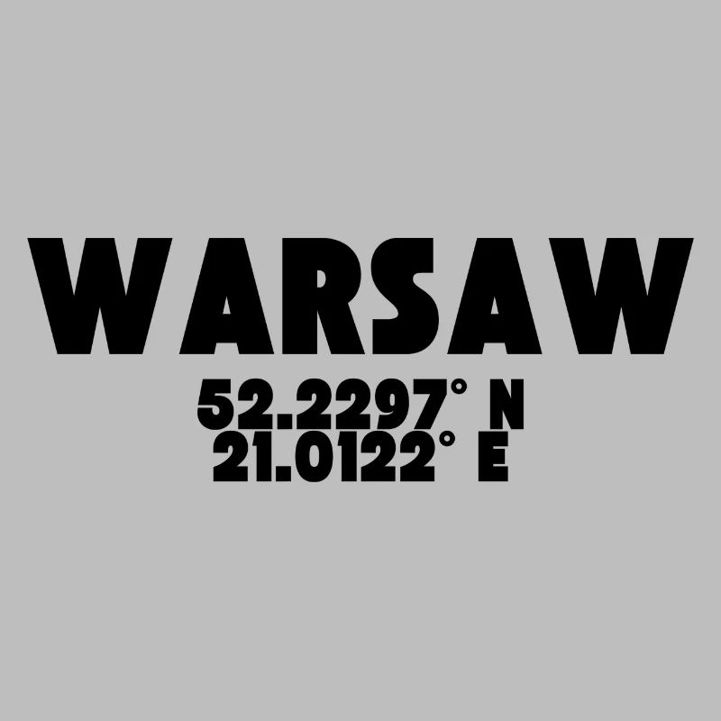 Varsovie / Varsovie - Conception avec coordonnées