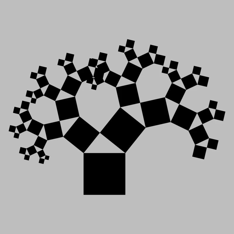 Pythagorasbaum schwarz