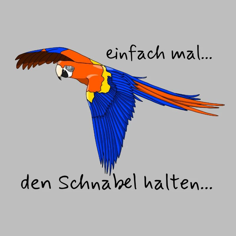 Papagei "einfach mal den Schnabel halten..."