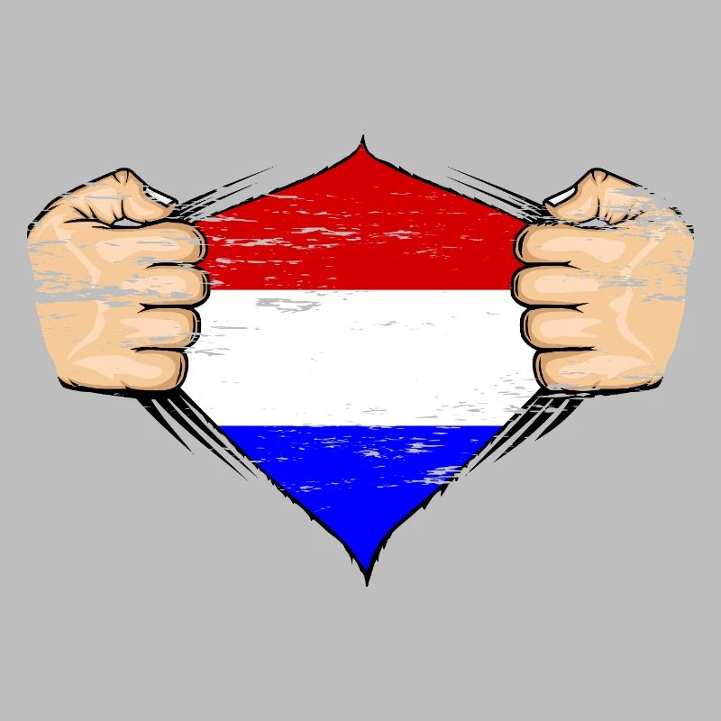 Design du drapeau de la Hollande utilisé