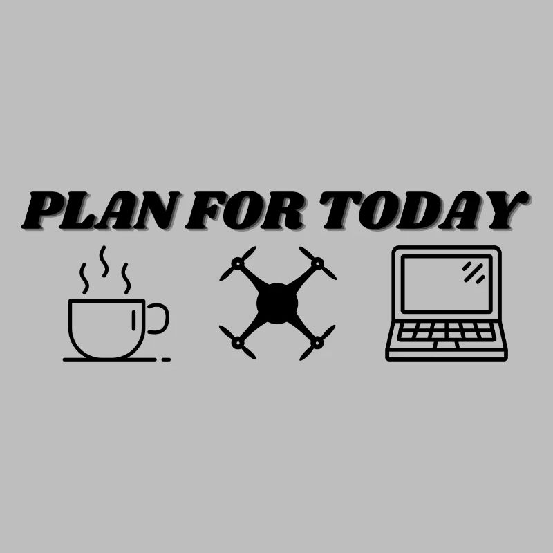 Plan for today -coffee, drone and edit