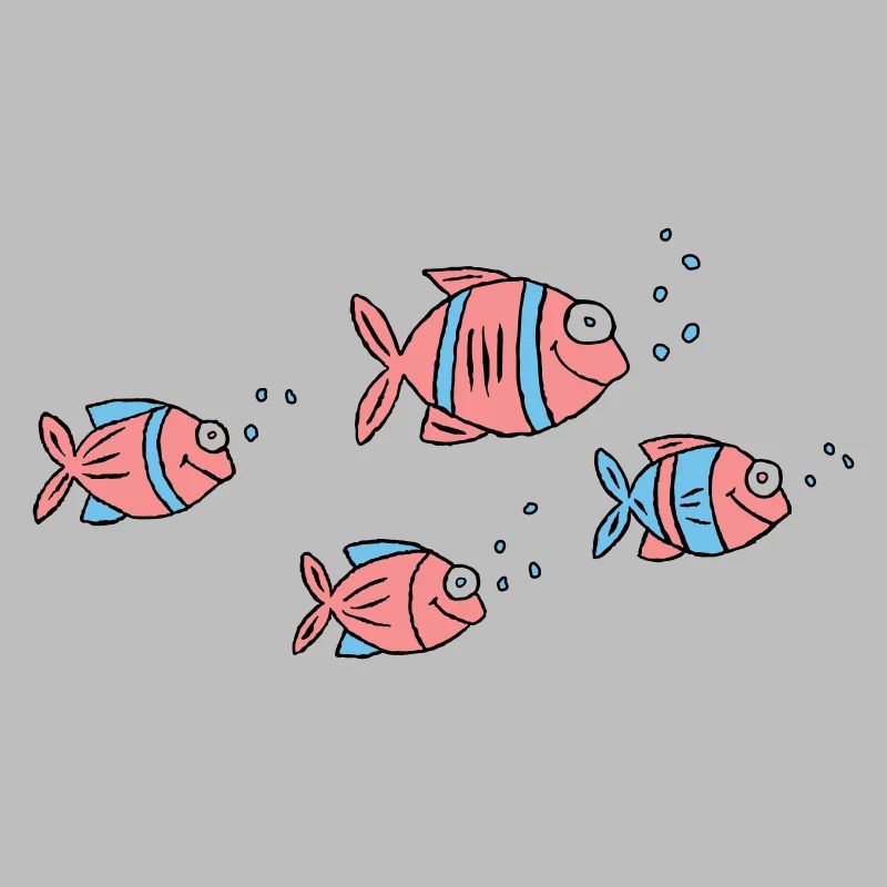 Poisson Cichlide Eau Mer Graffiti Dessin