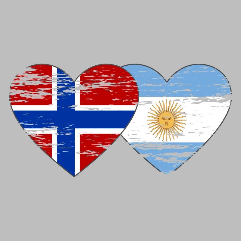 Norvège Argentine Drapeau utilisé