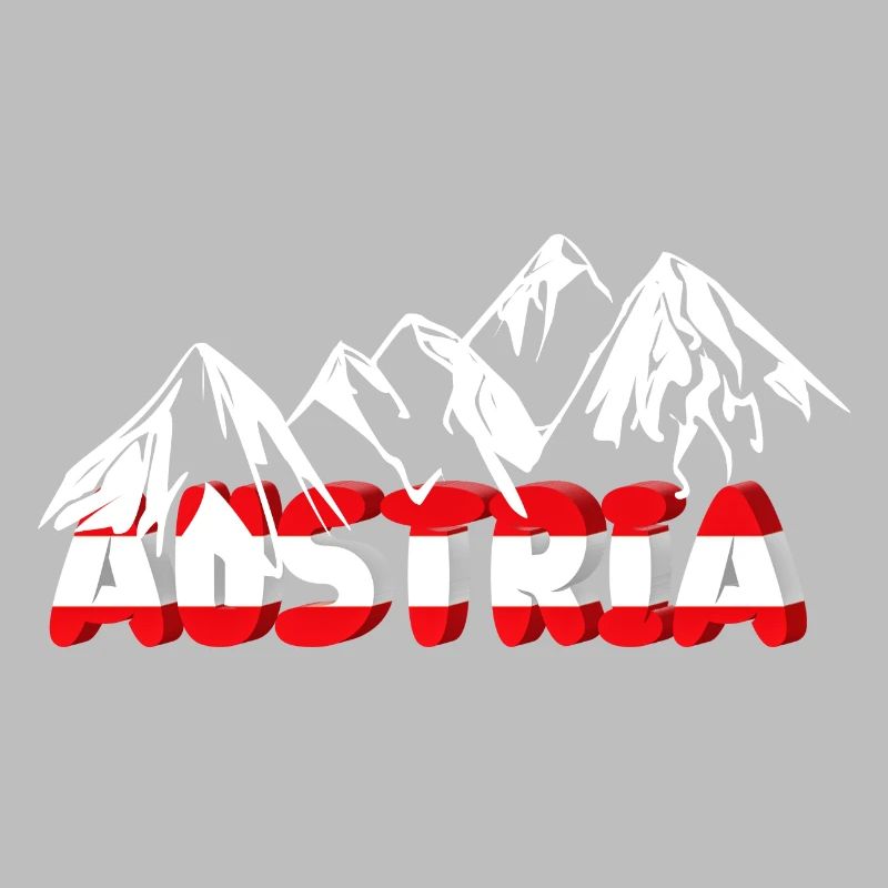 Austria mit Bergen