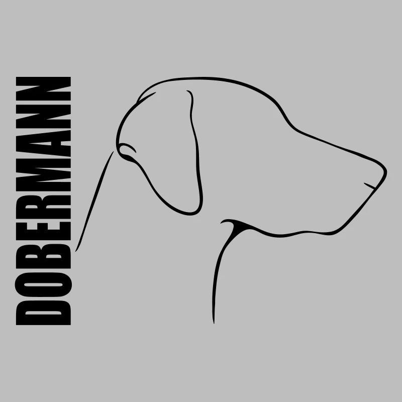 DOBERMANN PROFILE WILSIGNS chiens idée cadeau chien