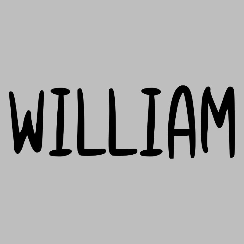 William Custom Name Font Text Birthday