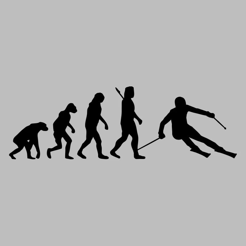 Evolution Skifahrer