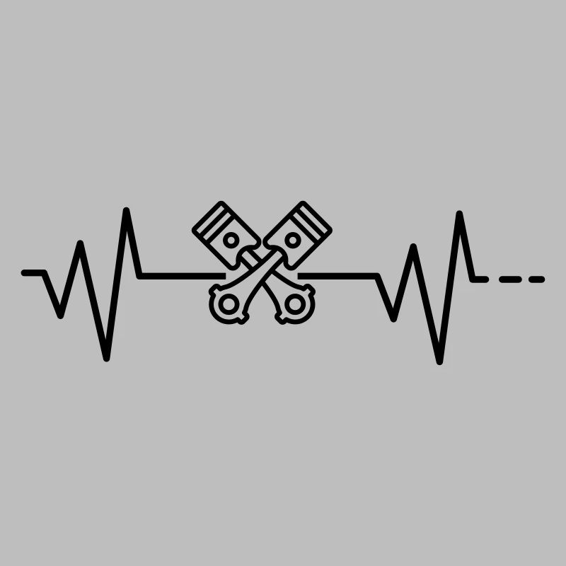 Heartbeat Piston, Engine, Cylinder, Engineer