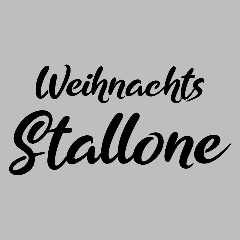 Weihnachtsstallone Geschenk black