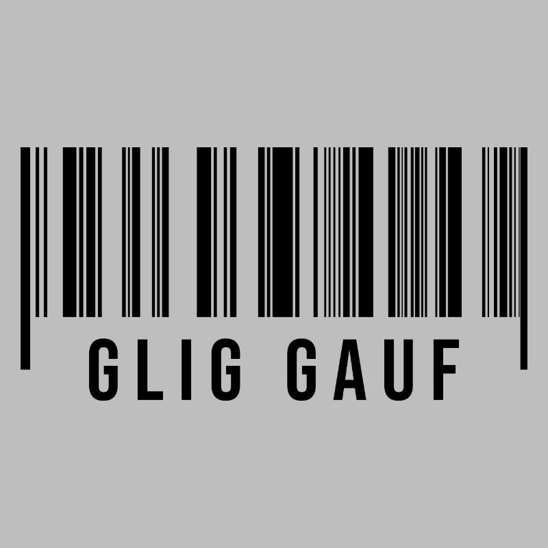 Erzgebirge Strichcode Glück auf