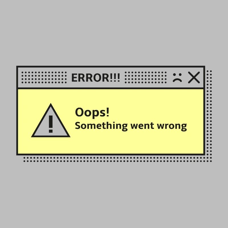 Warning Message System Dialog Error Computer
