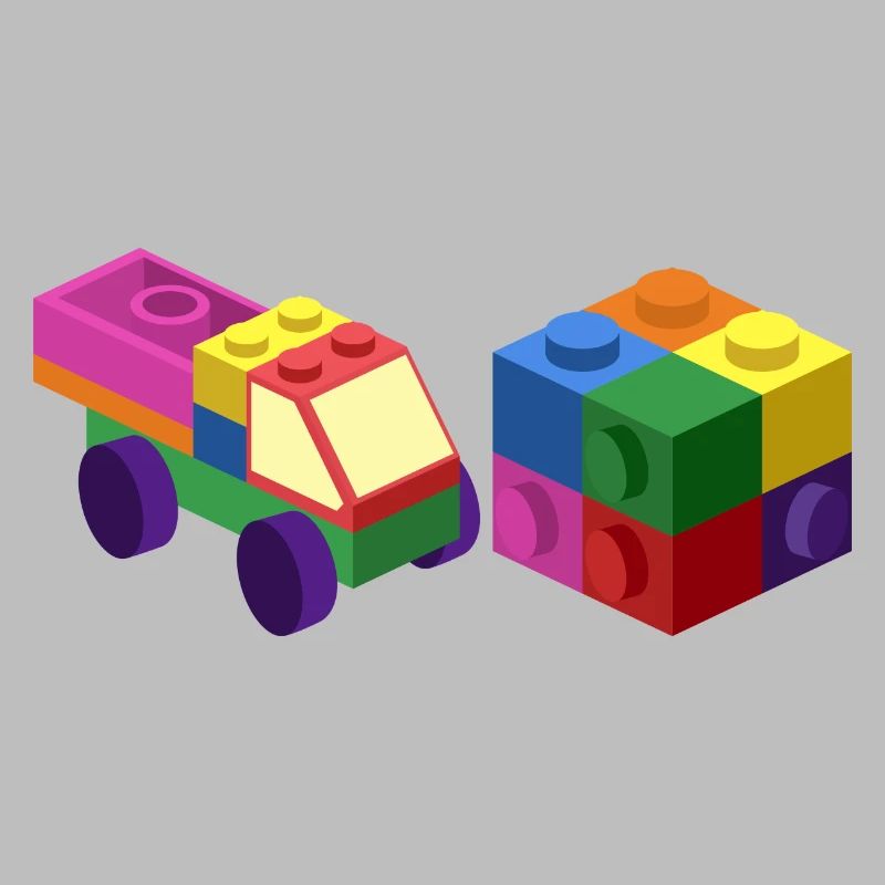 Master Builder Brick master Block Cub Car Toys Papa