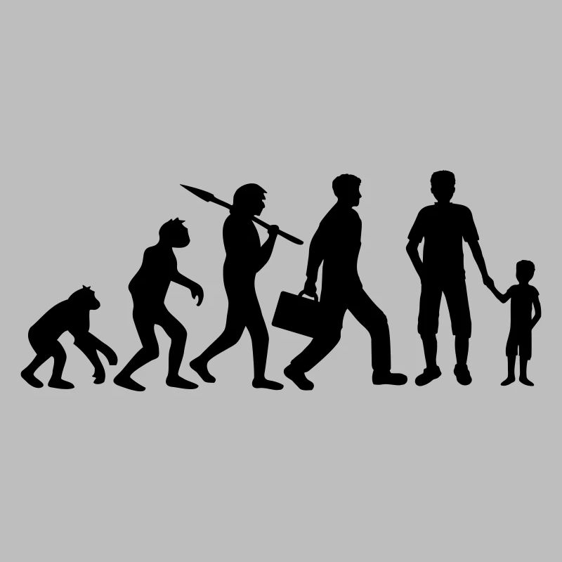 Sohn Papa Evolution Kind