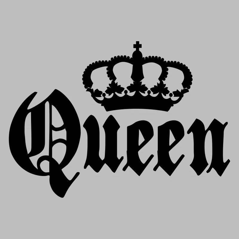 Queen Couples Motif with Crown for Couples Couples