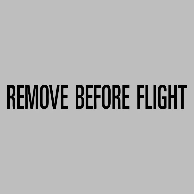 REMOVE BEFORE FLIGHT