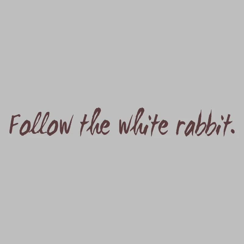 Follow the white rabbit Programming Geschenk