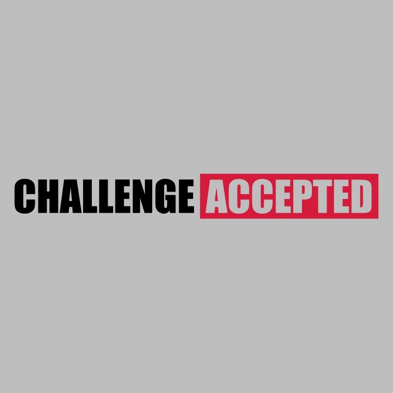 Challenge Accepted Text Design
