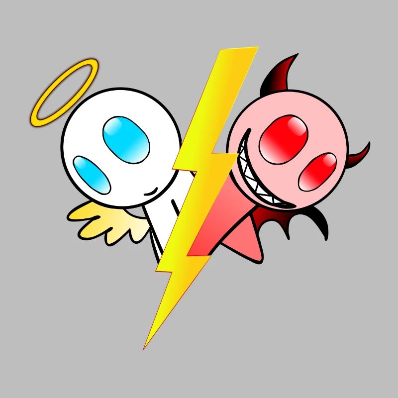 Engel oder Teufel. Gut oder böse. Lieb oder frech