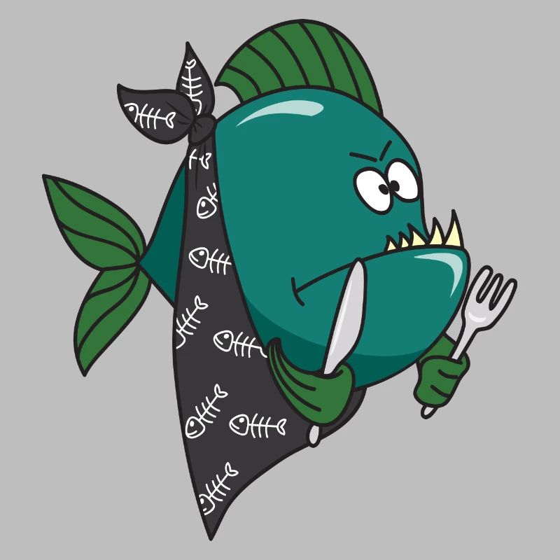 Poisson mignon mignon Cool Piranha