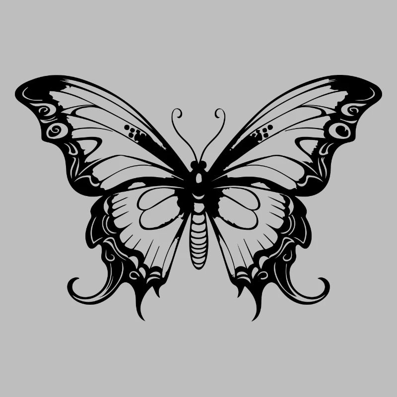Silhouette de papillon Boho