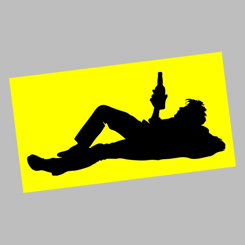 Drinking Bier Silhouette