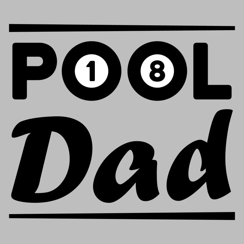 Pool dad (boules de billard 1 et 8, queues de billard)