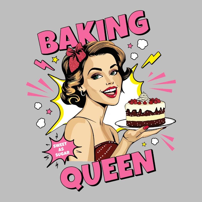 Baking Cake Baking Queen Baking Fairy Baker Pop Art