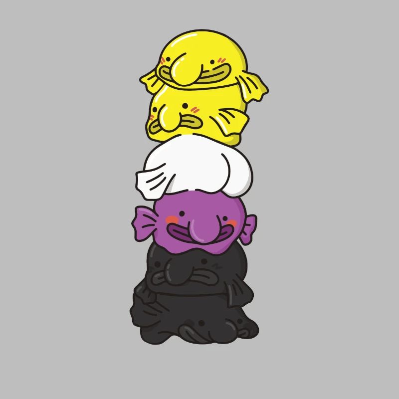 Nonbinary Flag Non Binary Pride LGBTQ Blobfisch