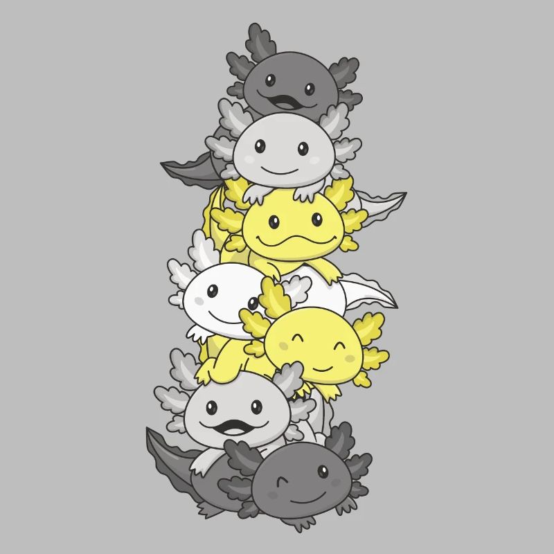 Demigent Flag Pride LGBTQ Mignon Axolotl Stack