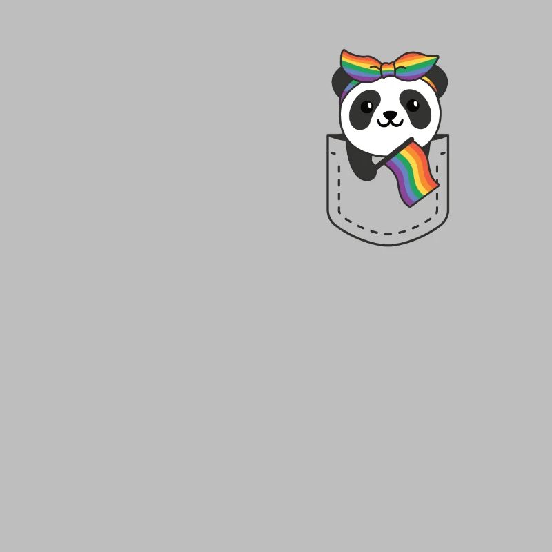 Rainbow Panda Flag Pride LGBTQ Mignons Pandas