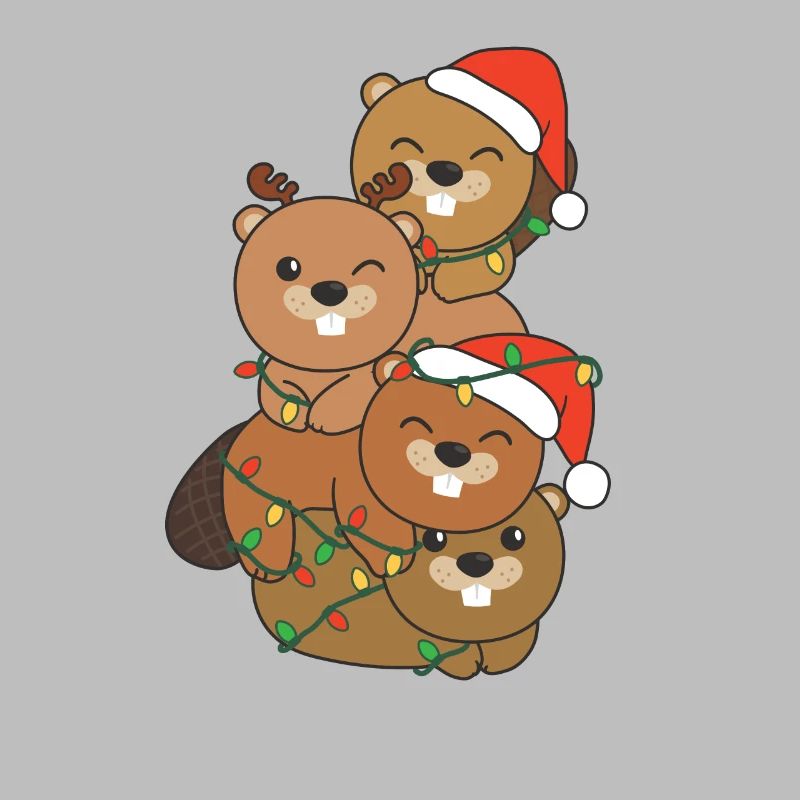 Biber Weihnachtsbaum Weihnachts Tiere Biber