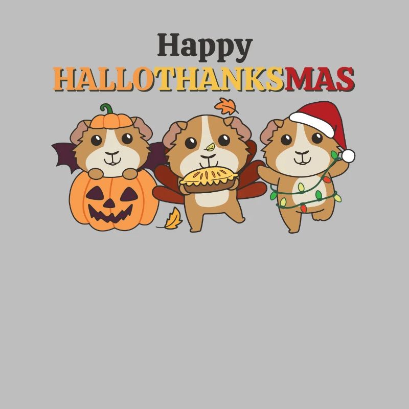 Joyeux Noël Hallothanksmas Cochon d’Inde