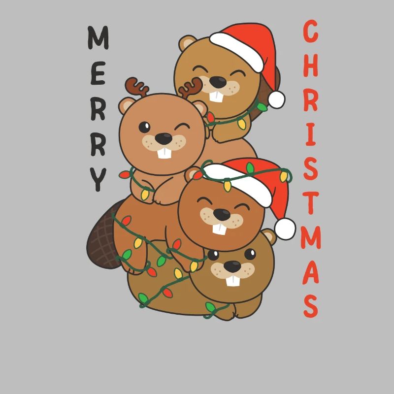 Biber Weihnachtsbaum Weihnachts Tiere Biber